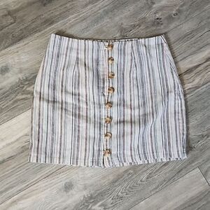 NWOT, Tilly's • Striped Mini Skirt, Size 5